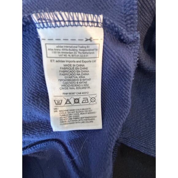 Adidas Climalite Full-Zip Hoodie Sweatshirt For Women Size S Blue - Picture 7 of 9